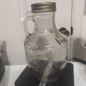 Vintage SPEAS Glass Vinegar Half Gallon Jar Jug Handle